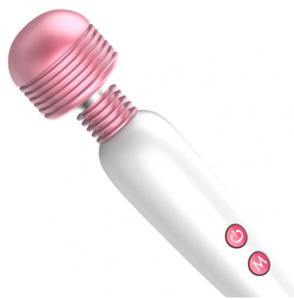 JiuAi - MeiTeSi Vibrating AV Wand (Chargeable - White)